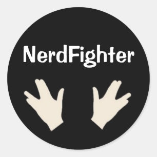 NerdFighter sticker - DFTBA