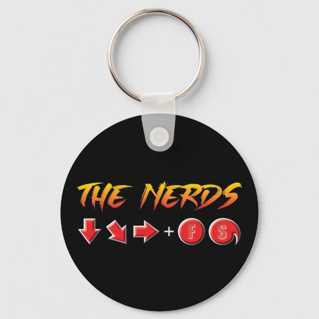Nerds - FS CODE Button Keychain (Front)