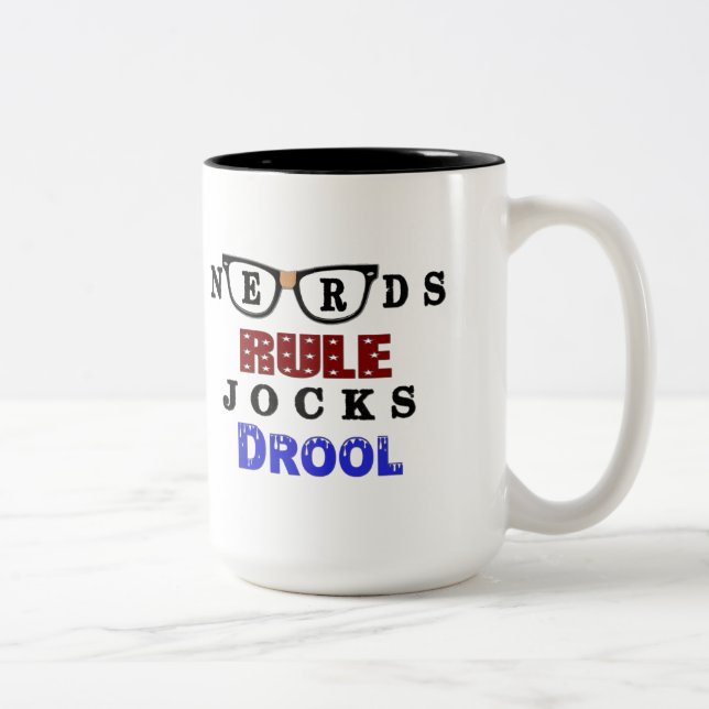 Nerds Rule Humour Coffee Mug (Right)