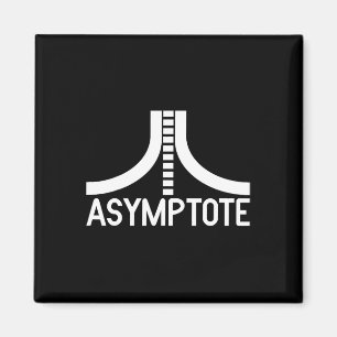 Nerdy Asymptote Retro Video Game Player Math Teach Magnet
