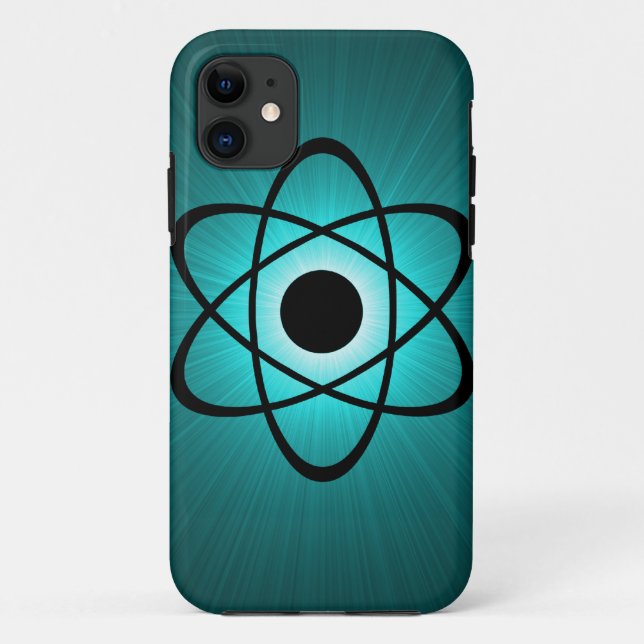 Nerdy Atomic BT iPhone 5 Case, Teal Case-Mate iPhone Case (Back)