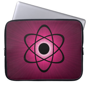 Nerdy Atomic Electronics Sleeve, Pink Laptop Sleeve