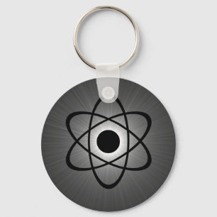 Nerdy Atomic Keychain, Grey Keychain