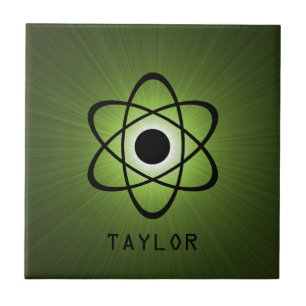 Nerdy Atomic Tile, Green Tile