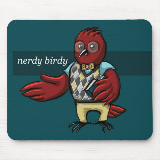 Nerdy Birdy Mouse Pad
