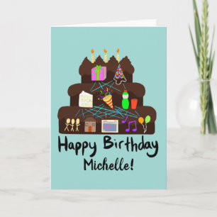 Nerdy Birthday Neural Network Card