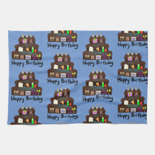 Nerdy Birthday Neural Network Kitchen Towel