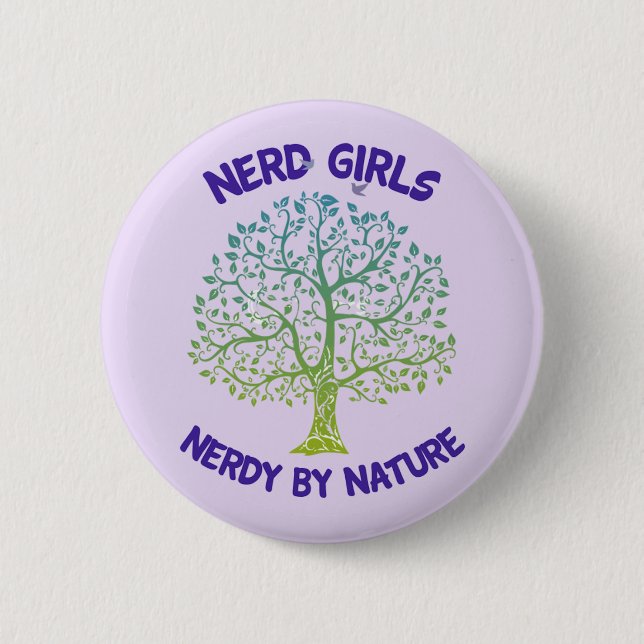 Nerdy By Nature Button (Front)