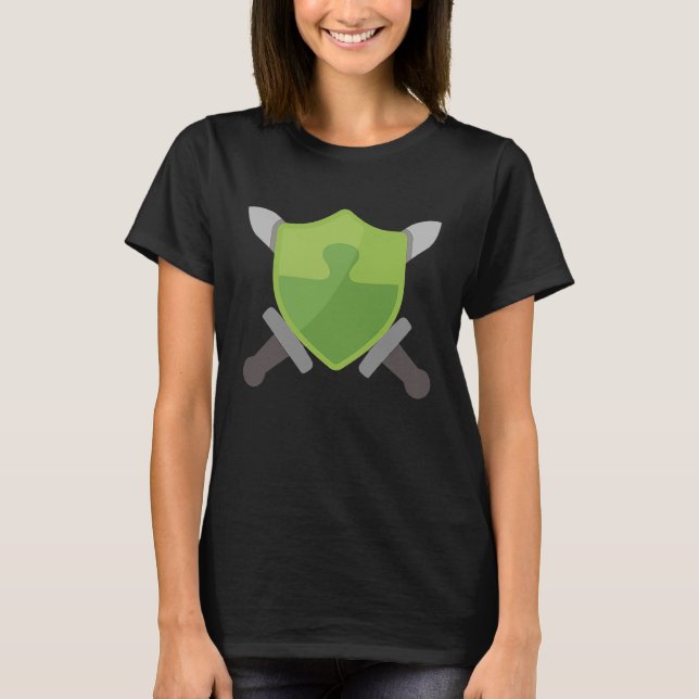 Nerdy Chess com Puzzle Battle Online Chess Player  T-Shirt (Front)