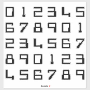 Nerdy Computer Style Digits / Numbers / Numerals