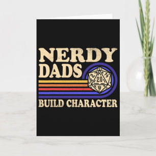 Nerdy Dad Rpg Gaming D20 Tabletop Games Funny Rpg Card
