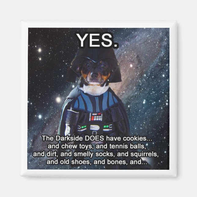 Nerdy Dog does the Darkside Magnet (Front)