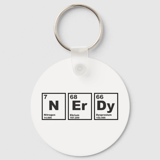 Nerdy Elements Keychain (Front)