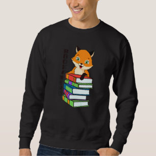 Nerdy Fox Book  Animal  For Men Women Furry  1 Sweatshirt
