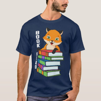 Nerdy Fox Book, Funny Animal Lover For Men Women,  T-Shirt
