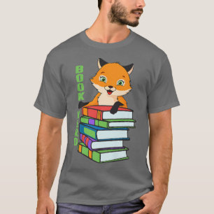 Nerdy Fox Book, Funny Animal Lover For Men Women, T-Shirt