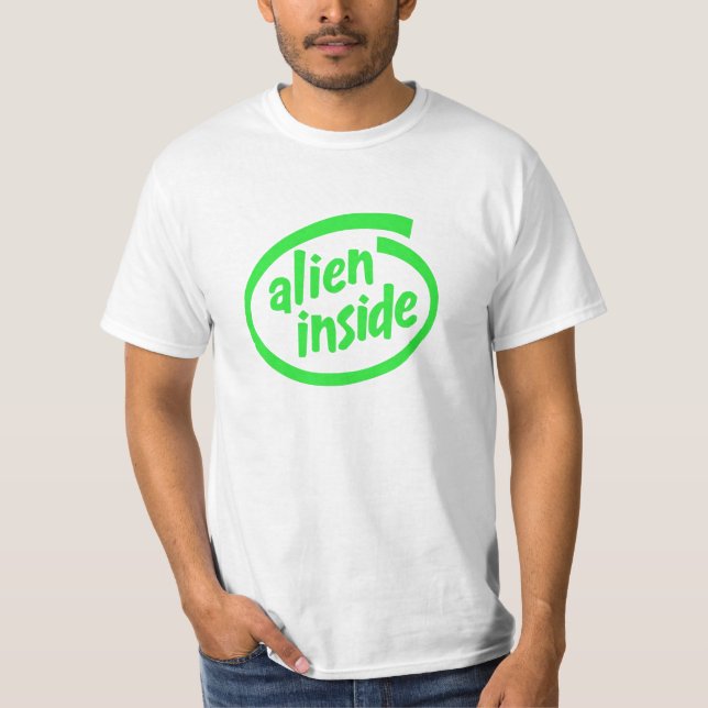 Nerdy,geek alien T-Shirt (Front)