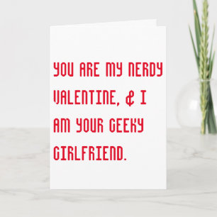 nerdy + geeky valentine's day romantic card