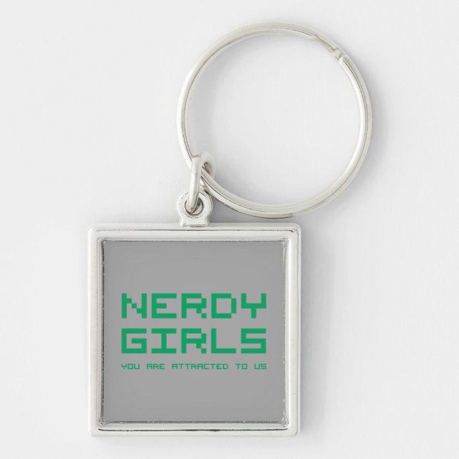 Nerdy Girls 2 Keychain (Front)