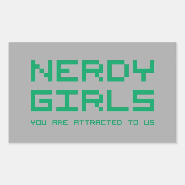 Nerdy Girls 2 Sticker (Front)
