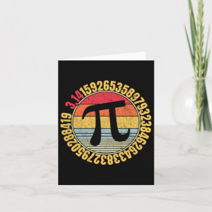 Nerdy Math Pi Symbol Mathlete Card