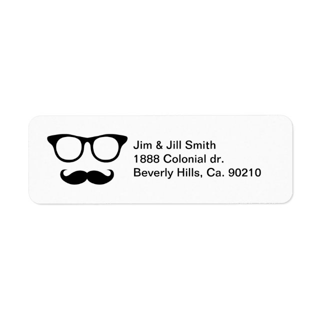 Nerdy Mustache Man (Devant)
