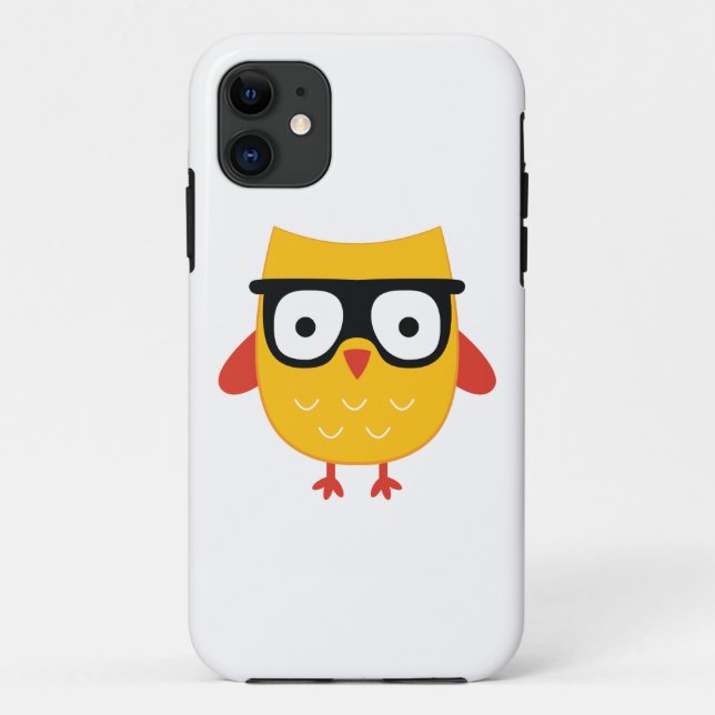 Nerdy Owl Case-Mate iPhone Case (Back)