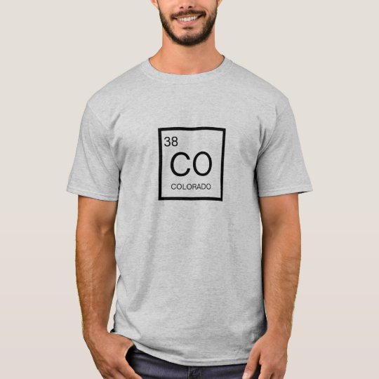 Nerdy Periodic Table Element of Colorado T-Shirt