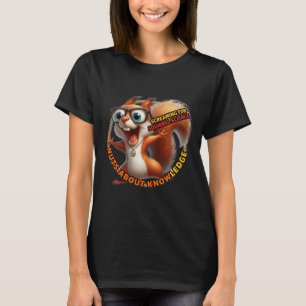 Nerdy Squirrel Circle Emblem Shirt