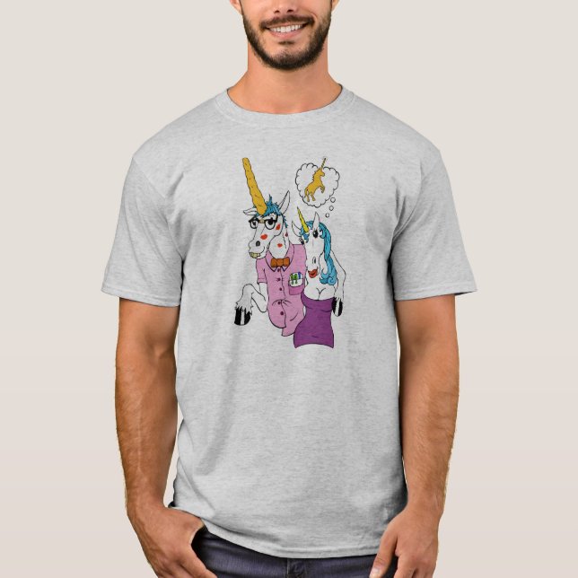Nerdy Unicorn T Shirt (Front)