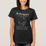 Nerdy Vintage Brahmagupta Mathematics Quote Math T T-Shirt<br><div class="desc">Nerdy Vintage Brahmagupta Mathematics Quote Math Teacher.</div>