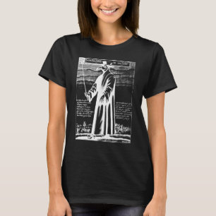 Nerdy Vintage Plague Doctor With Bird Mask Gothic  T-Shirt