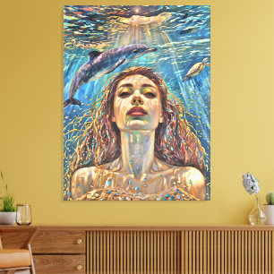 “Nerena”  Beneath Still Waters Canvas Print