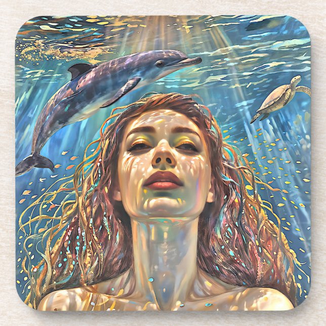“Nerena”  Beneath Still Waters Coaster (Front)