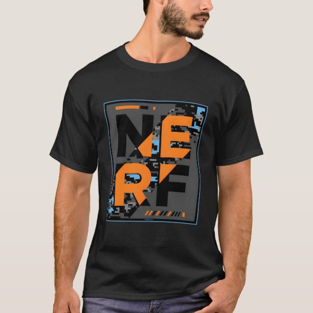Nerf Camouflage Glitch Poster T-Shirt (Front)