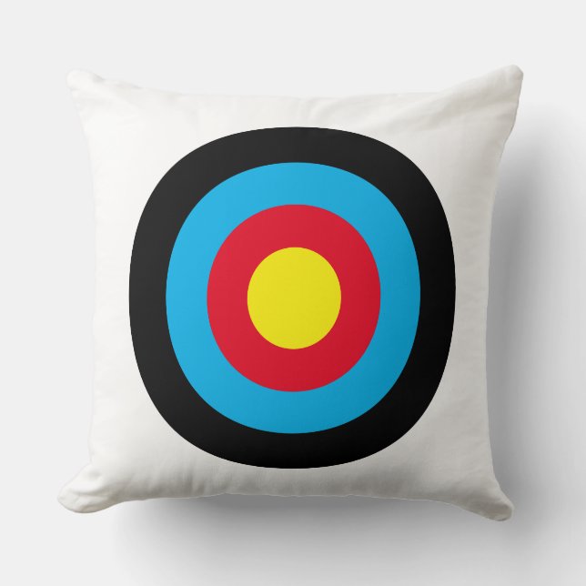 Nerf Gun Target Throw Pillow (Front)