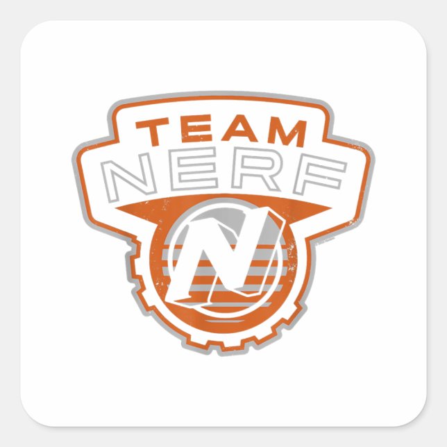 Nerf Team Nerf Logo Square Sticker (Front)