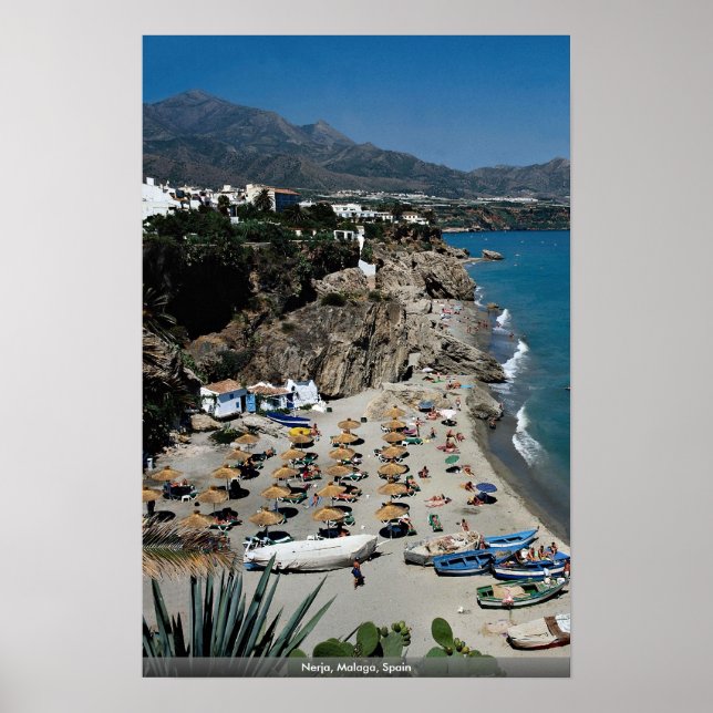 Nerja, Malaga, Spain Poster (Front)