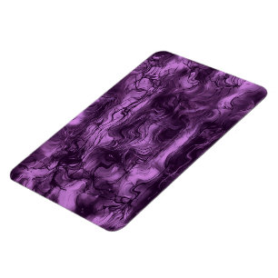 Nervous Energy Grungy Abstract Art Amethyst Orchid Magnet