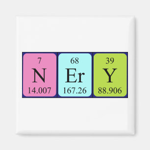 Nery periodic table name magnet