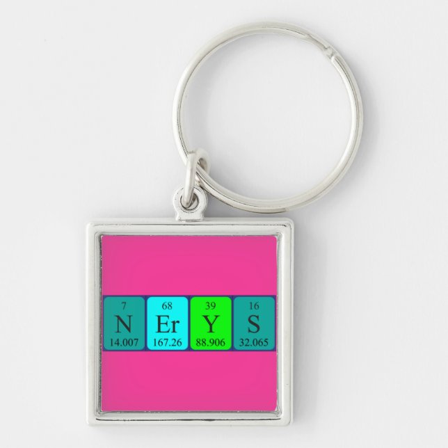 Nerys periodic table name keyring (Front)