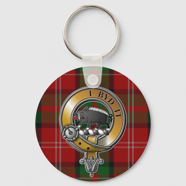 Nesbitt Tartan & Badge Keychain (Front)