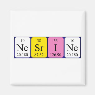 Nesrine periodic table name magnet