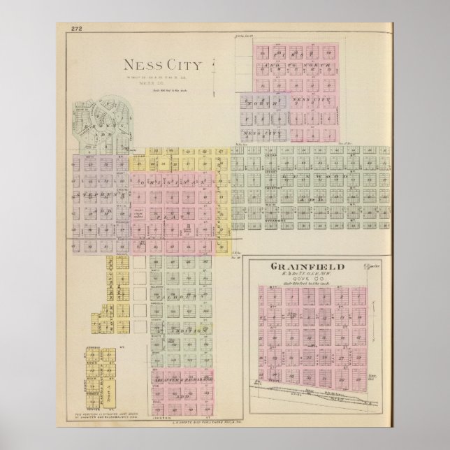 Ness City, Grainfield, Kansas Poster (Front)