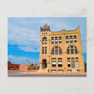 Ness County, Kansas, Bank Postcard