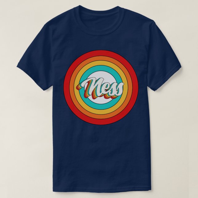 Ness Name Shirt Vintage Ness Circle (Design Front)