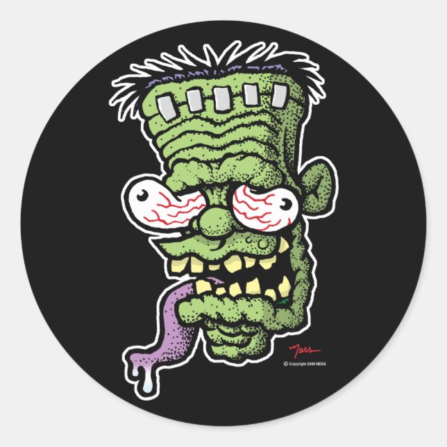 Ness-stein 00 classic round sticker (Front)