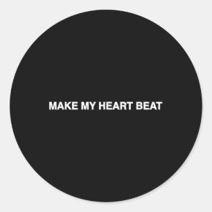 Nessa Barrett Heart Beat Lyric  Classic Round Sticker