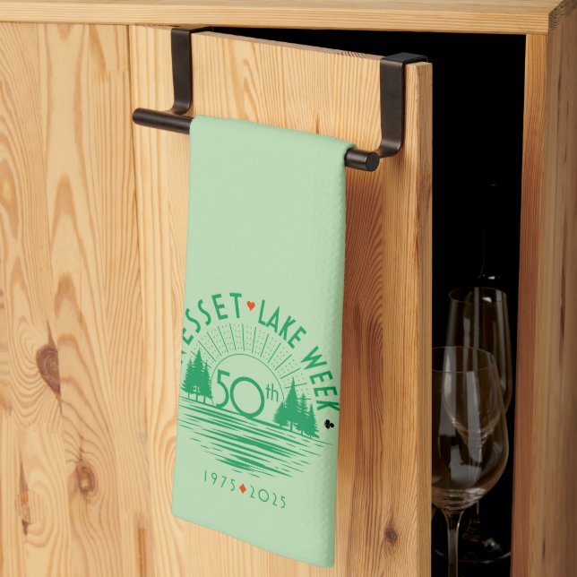 Nesset 50e serviette de cuisine (Pliage en tiers)