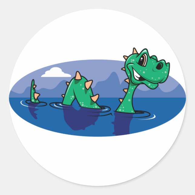 Nessie Classic Round Sticker (Front)